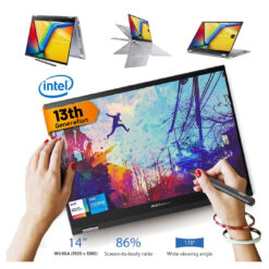 Laptop ASUS Vivobook S 14 Flip, Intel Core i5-1335U Processor, 16GB DDR4, 512GB M.2, 14.0 WUXGA Touch Stylus,| 13th Generation – Cool Silver