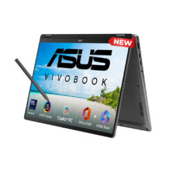 ASUS Vivobook 14 Flip Laptop Intel Core Ultra 7 Processor 256V, Intel Arc Graphics up to 47TOPS 14.0-inch Touch OLED WUXGA (1920 x 1200) w/ Stylus – Windows 11 Home