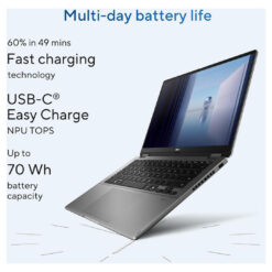 ASUS Vivobook 14 Flip Laptop Intel Core Ultra 7 Processor 256V, Intel Arc Graphics up to 47TOPS 14.0-inch Touch OLED WUXGA (1920 x 1200) w/ Stylus – Windows 11 Home