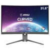 MSI MAG 325CQRF-QD 31.5″ Curved Gaming Monitor, 2560 x 1440 (QHD) Rapid VA with Quantum Dot, 1 ms, 170Hz, FreeSync Premium, HDR Ready, 1000R, HDMI, DisplayPort, Tilt and Height Adjustable