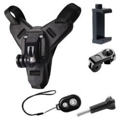 Helmet Motorcycle Accessory Kit 5-in-1 for GoPro Mobile Ultimate Mount Set