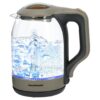 CLIKON Electric Glass Kettle 1.8 Liters – Fast Boiling, Auto Shut-Off