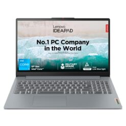 Laptop Lenovo IdeaPad Slim 3i, Intel Core i3-1315U 4.5GHz 8 Threads, 8GB LPDDR5, 512GB M.2 SSD PCIe 4.0, 15.6" FHD 250nits, Thin & Light Laptop