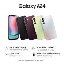 Alternative view of Samsung A24 Smart phone 6GB Ram 128GB Storage - 65 Full HD Display Super AMOLED