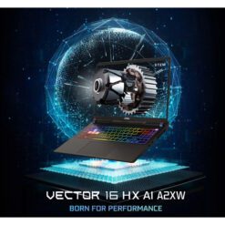Alternative view of New Laptop MSI Vector 16 HX AI A2XWIG Intel Core Ultra 9 275HX 24 Core NVIDIA RTX 5080 16GB GDDR7 32 GB DDR5 1TB SSD 16 QHD 2560 x 1600 240Hz IPS Windows 11 Home Intel Killer BE Wi-Fi 7 Bluetooth 54 - Cosmos Gray