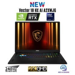 New Laptop MSI Vector 18 HX A2XWJG Intel Core Ultra 9 275HX 24 Core NVIDIA RTX 5090 24GB GDDR7 64 GB DDR5 2TB SSD 18 QHD 2560 x 1600 240Hz IPS Windows 11 Home Intel Killer BE Wi-Fi 7 Bluetooth 54 - Cosmos Gray