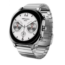 HiFuture AIX 143 Amoled Gorilla Glass Stainless Steel Sports Mode Automatic Detection Ai - Artificial Intelligence Health Monitoring Dark Titanium - 18 Month Warranty