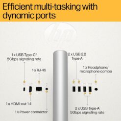 Alternative view of HP All-in-One AIO 27-cr0014ne PC Intel Core i5-1335U up to 46 GHz 8 GB DDR4 27 FHD Touchscreen IPS Display