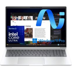 Laptop HP EliteBook 8 G1i AI-Enhanced Light & Powerful For Secure Enterprise Business, Intel Core™ Ultra 7 255U, 16GB DDR5, 16" IPS FHD+, Windows 11 Pro - Glacier silver