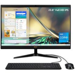 Acer Aspire All-in-One AIO C24-1700 Slim 12Gen Intel Core i5 - 24 FHD NONE TOUCH Screen - Black