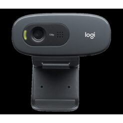 Logitech C270 HD Webcam 720p Widescreen HD Video CallingLight Correction Noise-Reducing Mic PC Mac Laptop Macbook - Black