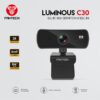 Fantech Luminous C30 Ultra-Wide Camera With Clip 2K 2560x 1440 Resolution Webcam Build-in Microphone