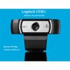 Logitech C930c FHD Smart 1080P Webcam with Cover for Computer Zeiss Lens Sensor HQ CMOS USB Video Camera 4 Time Digital Zoom Web cam