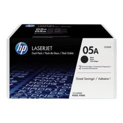 HP 05A Black Original Toner Cartridge CE505D 2 Pack