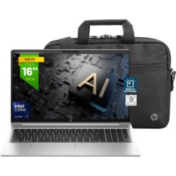 HP ProBook 460 G11 Business Laptop Intel® Core™ Ultra 7 155U, 16 GB DDR5, 512 GB SSD 16" WUXGA (1920 x 1200), IPS, w/ Renew Business 17.3-inch Bag - Pike Sliver