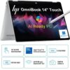HP OmniBook 5 Flip 14 inch Laptop PC 14-fp0045ne, Intel® Core™ 5 120U 5.0 GHz, 16 GB LPDDR5-5200, 512 GB PCIe®, 14-inch diagonal, 2K (1920 x 1200) IPS Touch w/ HP Rechargeable MPP 2.0 Tilt Pen - Windows 11 Home - 3 Year Warranty