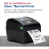 TSC DA210 Desktop Direct Thermal Label Printer for Postage Shipping Tags Receipts Barcodes Retail Small Business School Home Office and Stickers USB Connection 4 Inch Width