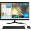 Acer Aspire All-in-One AIO C24-1700 Slim 12Gen Intel Core i3 1215U 12GB DDR4 Customized 512 SSD 24 FHD IPS Monitor Wi-Fi 6 BT 50 USB Wired Keyboard and Mouse - Black