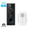 eufy By Anker Video Doorbell Security Video Doorbell Battery-Powered with Chime 1080p Easy Installation Encrypted Local Storage IP65 Rated Protection - 18 Month Warranty