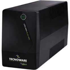 Tecnoware ERA PLUS 1200 TOGETHER ON UPS - Uninterruptible Power Supply - 2 universal output sockets - Autonomy up to 20 min with 1 PC or 60 min with Modem Router - Power 1200 VA