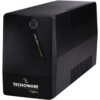 Tecnoware ERA PLUS 800 TOGETHER ON UPS - Uninterruptible Power Supply - 2 universal output sockets - Autonomy up to 15 min with 1 PC or 40 min with Modem Router - Power 800 VA