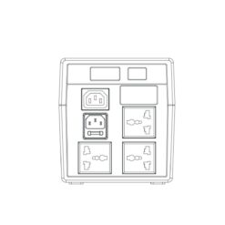Alternative view of LINKCOMN OFFLINE UPS Smart Backup 1000VA LCU1000U