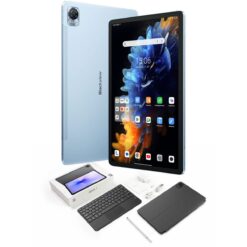 Blackview Mega1 Tablets 115 inch 120 Hz 24K FHD Android 50MP Camera 256GB Storage 1212GB RAM 33W Fast Charger 8800mAh 4G Dual SIM Tablet with BT Keyboard - Dark Gray