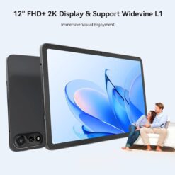 Alternative view of Blackview 12 inch MEGA 2 Tablet Best Android 15 Large Tablets with FHD 2K Display 816GB RAM 256GB ROM 4G SIM 5G WiFi 9000mAh Pen Case Octa-core Unisoc T615 Widevine L1 Google GMS - Celestial Grey