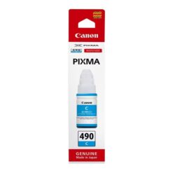 Canon GI-490C Cyan Original Ink Cartridge Bottle 0664C001