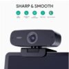 AUKEY PC-W3 Impression 1080p Webcam Live Streaming Camera with Stereo Noise Reduction Microphone