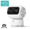 eufy By Anker Security Indoor Cam S350 Dual Cameras 4K UHD Security Camera with 8 Zoom 360 Camera Baby Monitor Pet Camera Human Pet Detection AI Tracking 24G 5G Wi-Fi