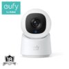 eufy Security Indoor Cam S350 Dual Cameras 4K UHD Security Camera with 8 Zoom 360 Camera Baby Monitor Pet Camera Human Pet Detection AI Tracking 24G 5G Wi-Fi Plug in – 18 Month Warranty