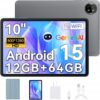 Blackview Tab 20 WIFI Tablet 10 inch Android 152025 AI Tablet 48GB RAM 64GB ROM 1TB Expandable Quad-Core Widevine L1 1280x800 IPS Touchscreen 5G WiFi BT 50 Dual Camera 6600mAh - Interstellar Gray