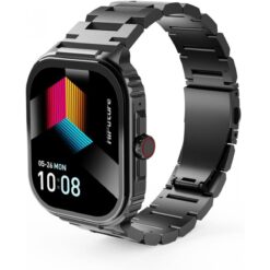 HiFuture Ultra3 PRO Premium Stainless Steel Smart Calling Watch 20 AMOLED Display IP68 Waterproof Enhanced Monitoring - Silver - 18 Month Warranty