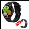 VIKUSHA V70 Smart Watch 143 Inch Amoled Screen Voice Assistant Bluetooth Call Heart Rate Health Monitor Smartwatch Fitness Tracker with Dual Strips for Men Women - Silver
