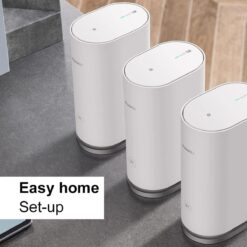 Alternative view of Huawei Mesh 3 3 Pack Whole Home Mesh System Wi-Fi AX3000 - Seamless Speedy Up to 3000Mbps Connect 250 Devices Ultra-Fast Connection in Med-Large Homes Pack of 3