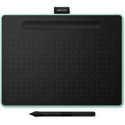Wacom Intuos M Pistachio-green with Bluetooth Drawing Tablet with Pen Stylus Battery-free Pressure-sensitive Compatible with Windows Mac Perfect Tablet for Drawing Graphics