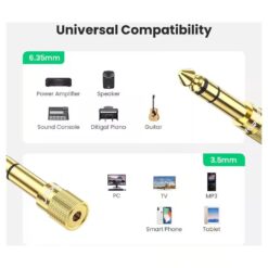 Alternative view of UGREEN 65mm to 35mm Audio Adapter 20503