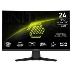 MSI MAG 244C 23.6-Inch Curved Gaming Monitor – 180Hz – FHD
