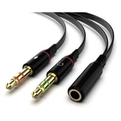 AUX 2 Female to 1 Male Audio Cable 20CM