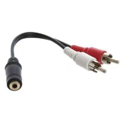 AUX 1 Female to 2 RCA Male Audio Cable