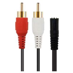 Alternative view of AUX 1 Female to 2 RCA Male Audio Cable