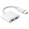 2 in 1 USB-C Audio Charging Adapter Type-C to 35mm PD Fast Charge Converter