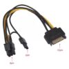 8-Pin PCIe to SATA 15-Pin Power Cable