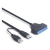 USB 30 to SATA III 22-Pin Converter for 25 HDD SSD