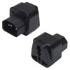 C13 Male to Universal Female Power Socket Adapter