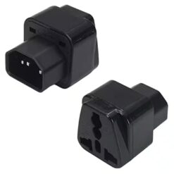 C13 Male to Universal Female Power Socket Adapter