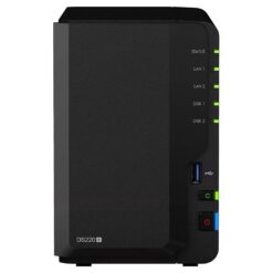 Alternative view of Synology DiskStation DS220 Streamlined 2-Bay NAS for Data Management