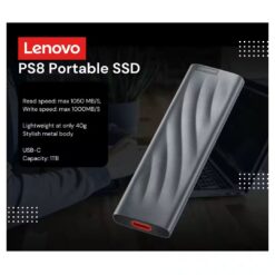 Lenovo PS8 1TB Portable SSD USB 32 Gen 2 Grey