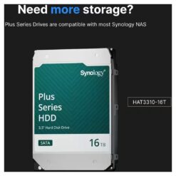 Alternative view of Synology HAT3300 Plus 16TB NAS HDD